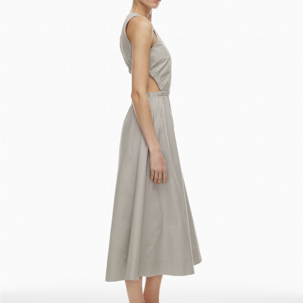 Aritzia Wilfred Cella Poplin Dress in Ashen - Picture 10 of 10